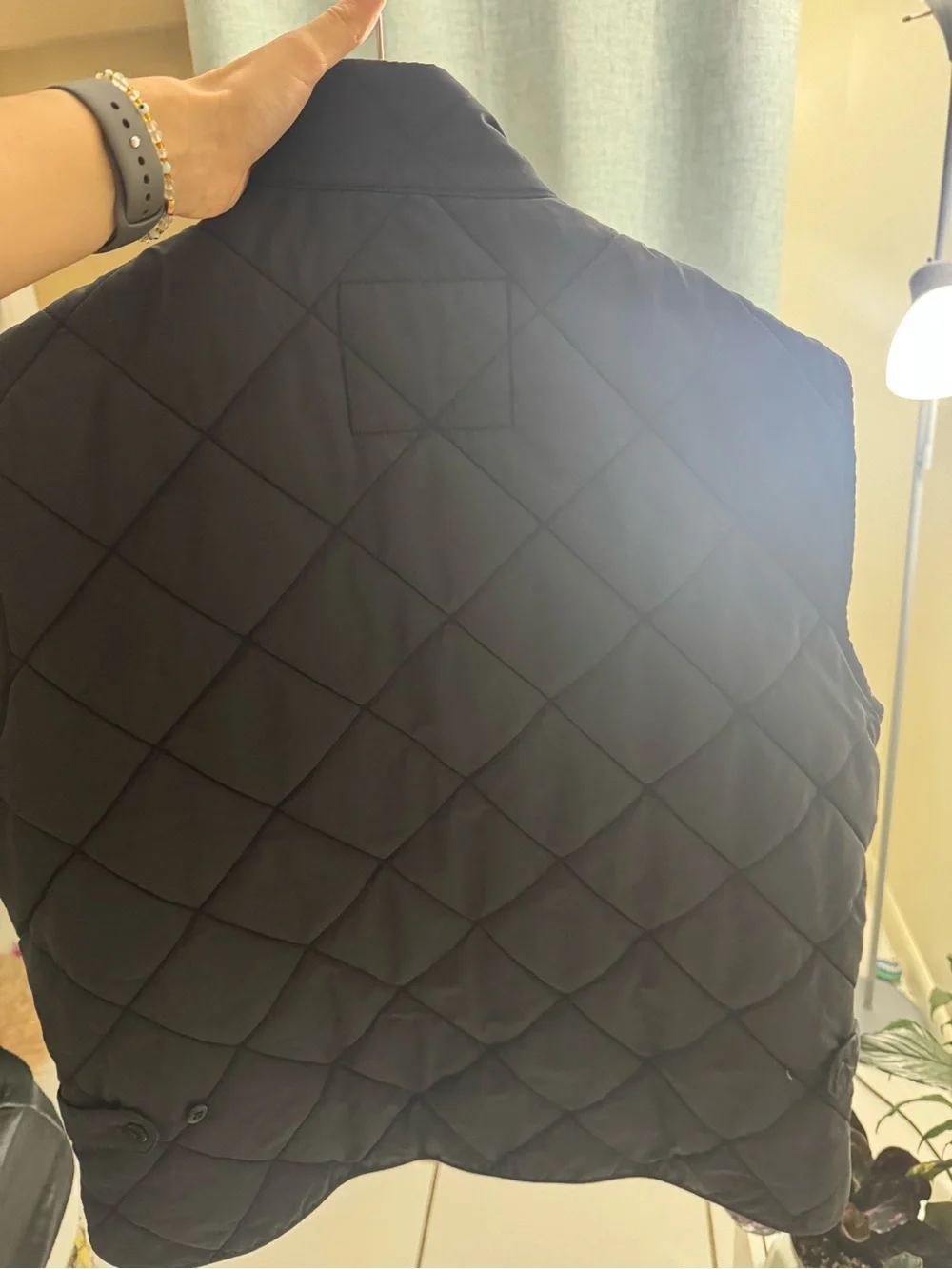 J. Crew Quilted Vest in Navy Blue